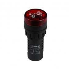 Зуммер с индикатором ENERGIO AD22-22BMR 220В AC красный