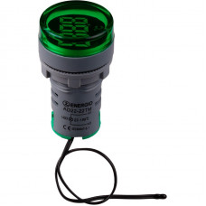 Индикатор с термометром ENERGIO AD22-22TMG зеленый