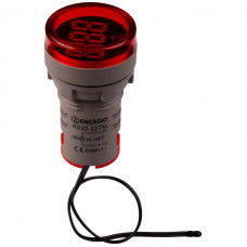 Индикатор с термометром ENERGIO AD22-22TMR красный