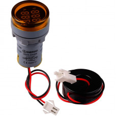 Индикатор с вольтметром и амперметром ENERGIO AD22-22VAMY желтый