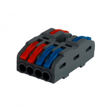 Клемма проходная ENERGIO CMK-422-4 2-4отв. с зажимом