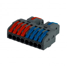 Клемма проходная ENERGIO CMK-422-8 2-8отв. с зажимом