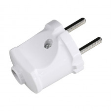 Вилка бытовая ENERGIO 10А прямая б/у белая