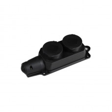 Розетка каучуковая ENERGIO 16А двойная с/к