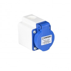 Розетка силовая стационарная ENERGIO 112(2P+PE) Schuko 16A 220В IP44