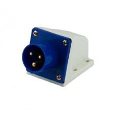 Вилка силовая стационарная ENERGIO 513(2P+PE) 16A 220В IP44
