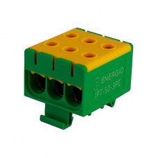 Клемма вводная силовая ENERGIO IPT 50мм2 на DIN-рейке тройная ж/з