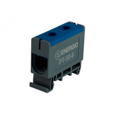 Клемма вводная силовая ENERGIO IPT 50мм2 на DIN-рейке синяя