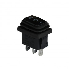 Клавишный переключатель ENERGIO KCD1-2-103W Bk/Bk ON-OFF-ON 1 клавиша IP65