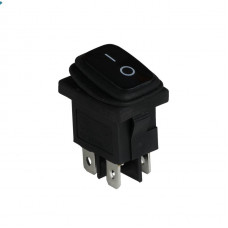 Клавишный переключатель ENERGIO KCD1-4-201W Bk/Bk ON-OFF 1 клавиша IP65