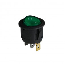 Клавишный переключатель ENERGIO KCD1-5-101N Gn/Bk ON-OFF 1 клавиша с подсветкой