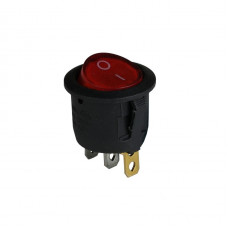 Клавишный переключатель ENERGIO KCD1-5-101N Rd/Bk ON-OFF 1 клавиша с подсветкой