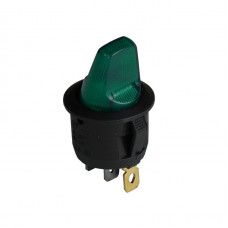 Клавишный переключатель ENERGIO KCD1-5-101NH Gn/Bk ON-OFF 1 клавиша с подсветкой