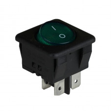 Клавишный переключатель ENERGIO KCD2-10-201 Gn/Bk ON-OFF 1 клавиша