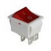 Клавишный переключатель ENERGIO KCD2-201N Rd/Wh ON-OFF 1 клавиша с подсветкой