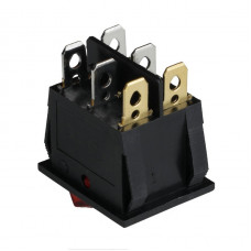 Клавишный переключатель ENERGIO KCD2-2101N Gr+Rd/Bk ON-OFF 2 клавиши с подсветкой