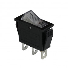 Клавишный переключатель ENERGIO KCD3-101N-12 Wh/Bk ON-OFF 1 клавиша с подсветкой