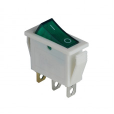 Клавишный переключатель ENERGIO KCD3-101N-13 Gn/Wh ON-OFF 1 клавиша с подсветкой