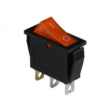 Клавишный переключатель ENERGIO KCD3-101N Yl/Bk ON-OFF 1 клавиша с подсветкой