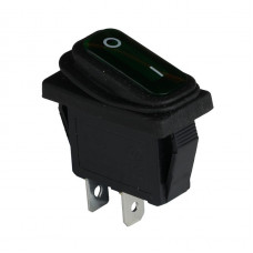 Клавишный переключатель ENERGIO KCD3-101W Gn/Bk ON-OFF 1 клавиша IP65