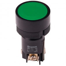 Кнопка ENERGIO LAY5-EH135 ПУСК с фиксацией зелёная NO+NC