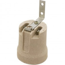 Патрон ENERGIO E27 керамический с железной скобой.