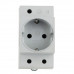 Розетка на DIN-рейку ENERGIO 16A 230В с ж/к