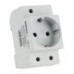Розетка на DIN-рейку ENERGIO 16A 230В с ж/к