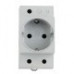 Розетка на DIN-рейку ENERGIO 16A 230В с ж/к