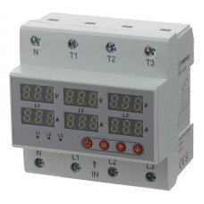 Реле напряжения и тока ENERGIO VA3 63A трехфазное