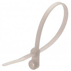 Кабельная стяжка с кольцом ENERGIO 3.6x150 белая (100шт)