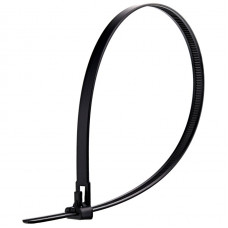 Кабельная стяжка многоразовая ENERGIO 7.5x300 черная (100шт)