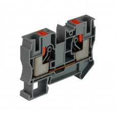 Клеммная колодка наборная ENERGIO PT 10мм2 1-уровневая 1-1 на DIN-рейку серая