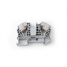 Клеммная колодка ENERGIO PT 16мм2 1-уровневая 1-1 на DIN-рейку серая