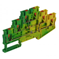 Клеммная колодка ENERGIO PT 2.5мм2 3-уровневая 1-1, 1-1, 1-1 на DIN-рейку ж/з