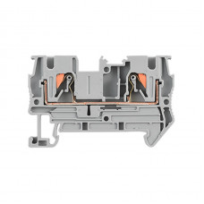Клеммная колодка наборная ENERGIO PT 4мм2 1-уровневая 1-1 на DIN-рейку серая