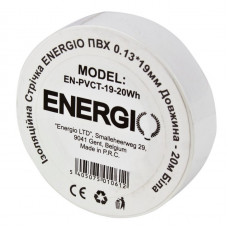 Изоляционная лента ПВХ ENERGIO 0.13*19мм 20м белая