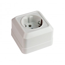 Розетка накладная ENERGIO 16А одинарная с/к