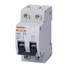 Автоматический выключатель ENERGIO SP 2P C 50А 4.5кА