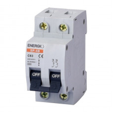 Автоматический выключатель ENERGIO SP 2P C 63А 4.5кА