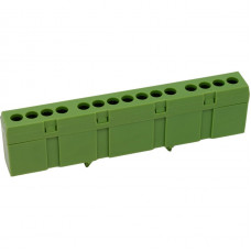 Шина нулевая изолированная ENERGIO на DIN-рейке 15 отв.