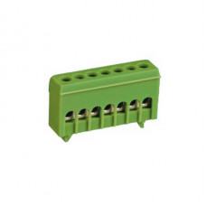 Шина нулевая изолированная ENERGIO на DIN-рейке 7 отв.