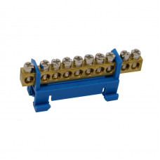 Шина нулевая ENERGIO на DIN-рейке 10 отв.