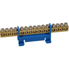 Шина нулевая ENERGIO на DIN-рейке 15 отв.