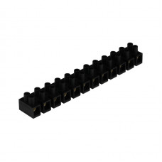 Клеммная колодка зажимная ENERGIO 12.25 60A H-образная черная PP