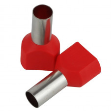 Наконечник втулочный изолированный ENERGIO TE 2х10мм2 14мм красный (100шт)