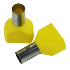 Наконечник втулочный изолированный ENERGIO TE 2х16мм2 14мм желтый (100шт)