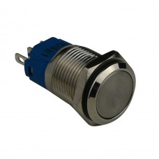 Кнопка металлическая ENERGIO TYJ16-311 плоская с фиксацией NO