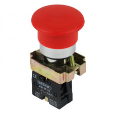 Кнопка ENERGIO XB2-BC42 грибок красный NC
