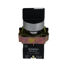 Переключатель секторный ENERGIO XB2-BD53 1-0-2 с самовозвратом 2NO